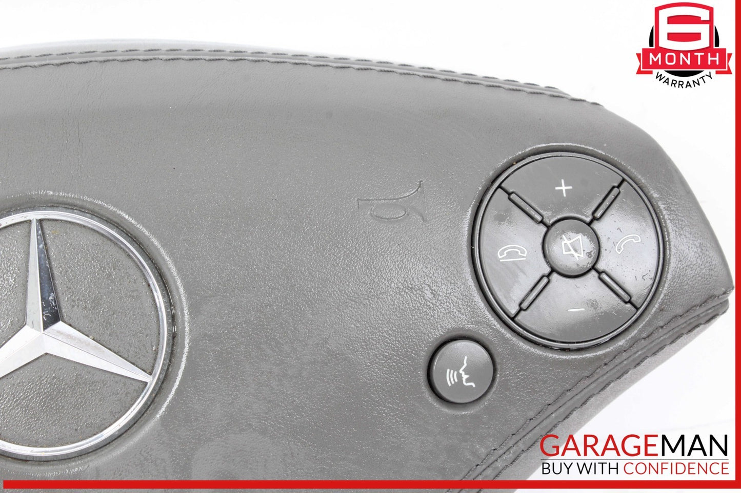 10-14 Mercedes W221 S550 CL550 Steering Wheel Airbag Air Bag Gray OEM