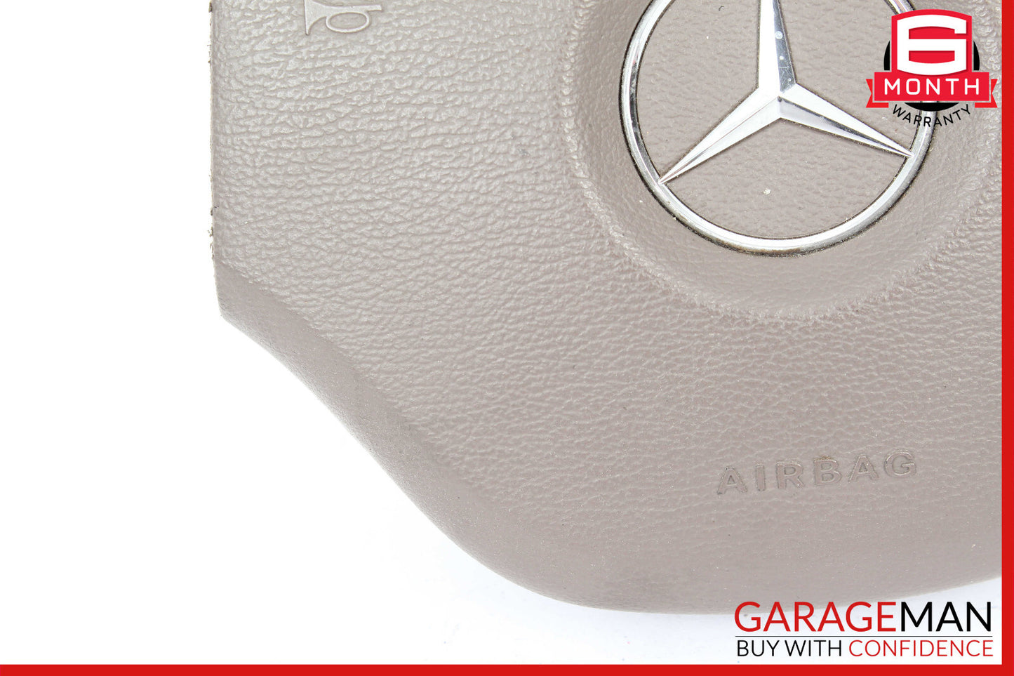 06-08 Mercedes W164 ML350 GL450 R350 Driver Steering Wheel Airbag Leather Brown