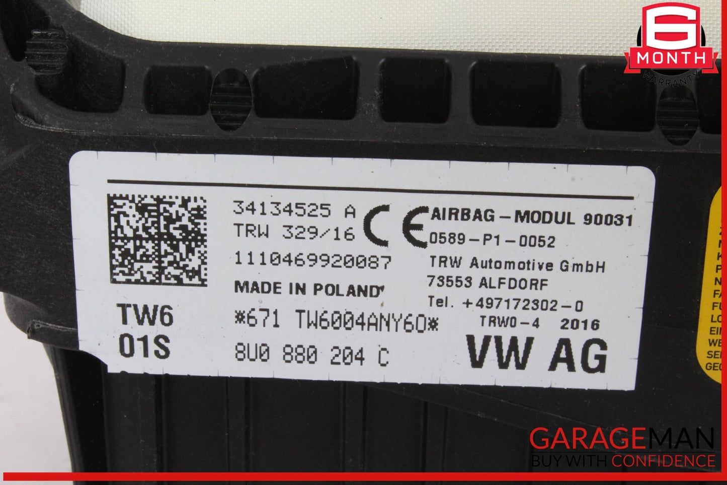 15-18 Audi Q3 Front Right Passenger Side Dash Dashboard Air Bag Airbag OEM
