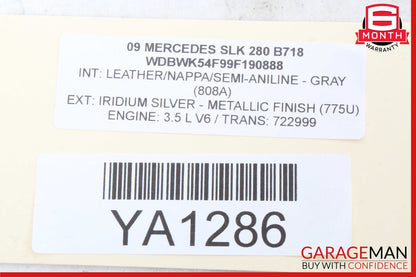 07-11 Mercede R171 SLK300 SLK280 Seat Belt Seatbelt Retractor Right Side