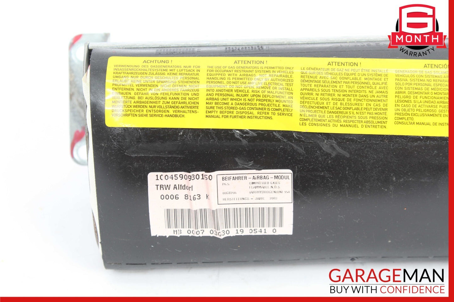 97-03 Mercedes W208 CLK320 Front Right Side Dash Dashboard Airbag Air Bag OEM