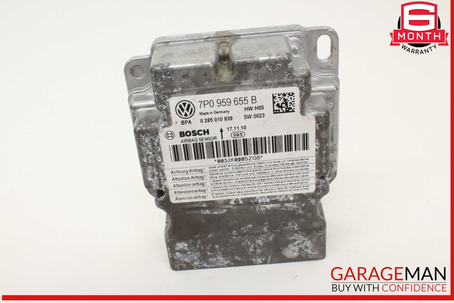 11-14 Porsce Cayenne 958 Airbag Air Bag Sensor SRS Diagnostic Control Module OEM