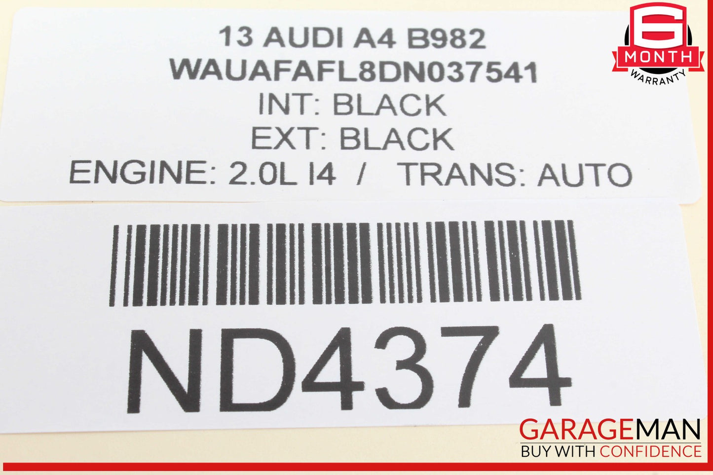 Audi A4 Steering Wheel Airbag Air Bag Black OEM