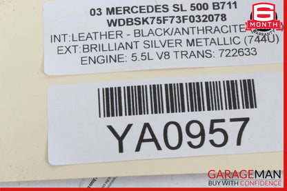03-12 Mercedes R230 SL500 G500 G55 AMG Steering Wheel Airbag Air Bag SRS OEM