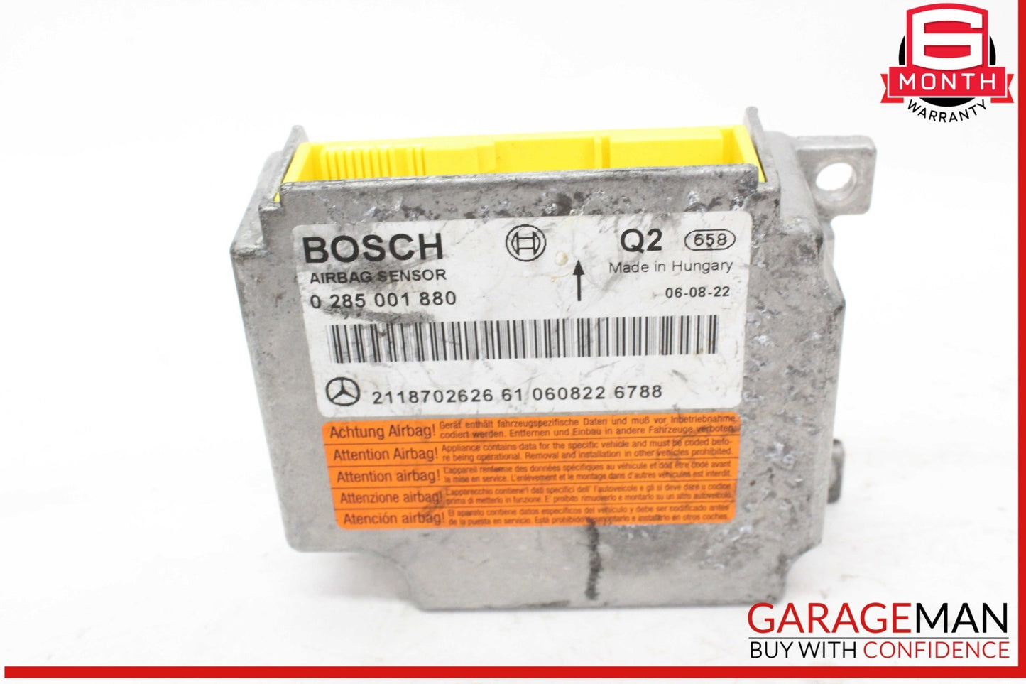03-11 Mercedes W211 E320 CDI Airbag Air Bag Sensor SRS Control Module Unit OEM