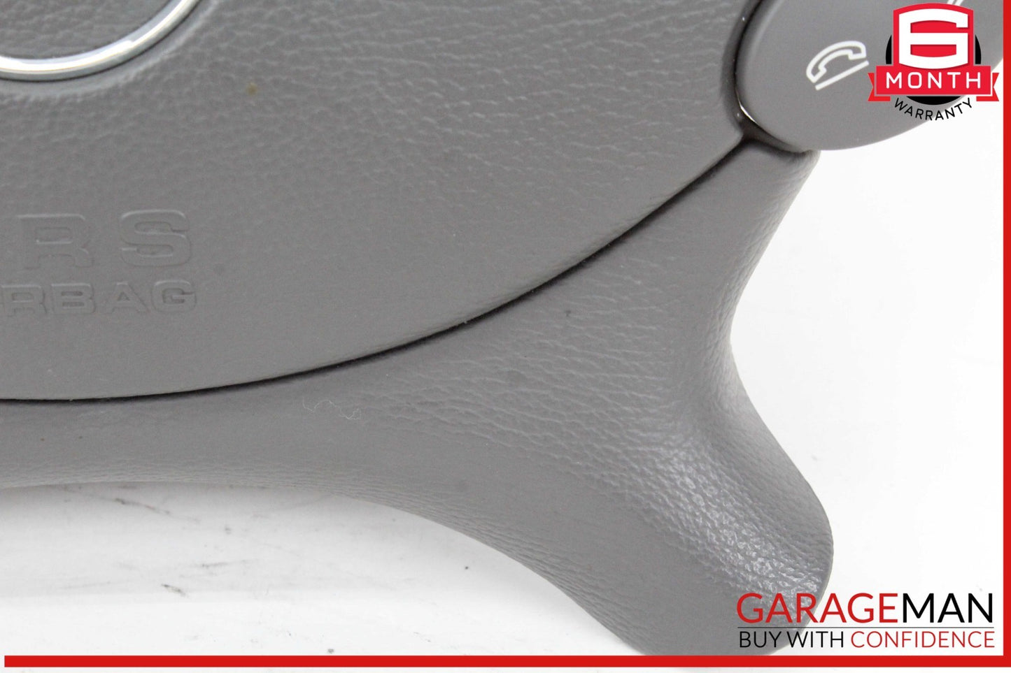 03-12 Mercedes W211 E350 Front Left Side Steering Wheel Airbag Air Bag Gray OEM