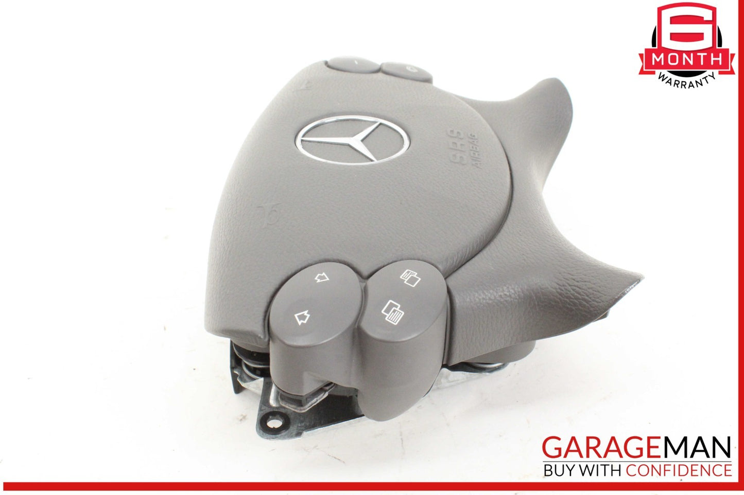 03-12 Mercedes W211 E350 Front Left Side Steering Wheel Airbag Air Bag Gray OEM