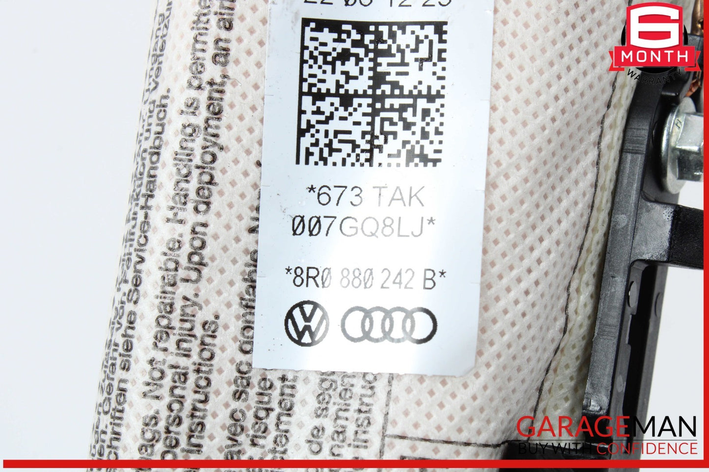 09-17 Audi Q5 Front Right Passenger Side Seat Airbag Air Bag 8R0880242 OEM