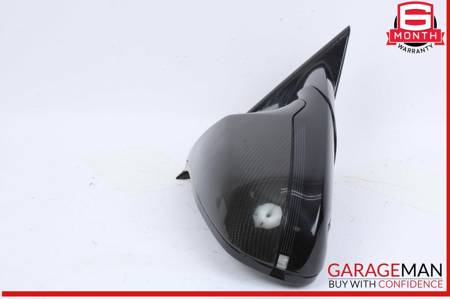 12-19 BMW M3 320i 330i Front Right Side View Door Mirror Black OEM