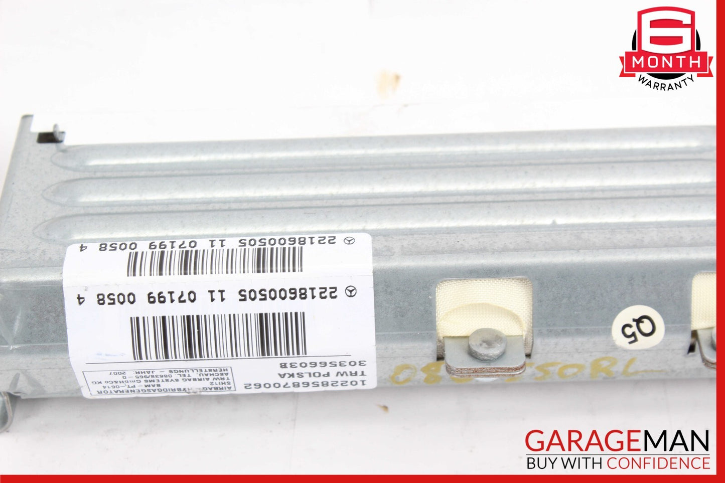 07-14 Mercedes W216 CL550 CL600 S550 S600 Rear Left Quarter Airbag Air Bag OEM