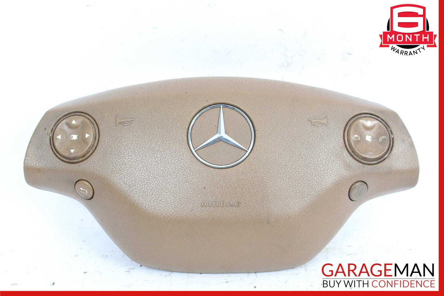 07-10 Mercedes W221 S550 S450 CL550 Steering Wheel Airbag Air Bag Brown OEM