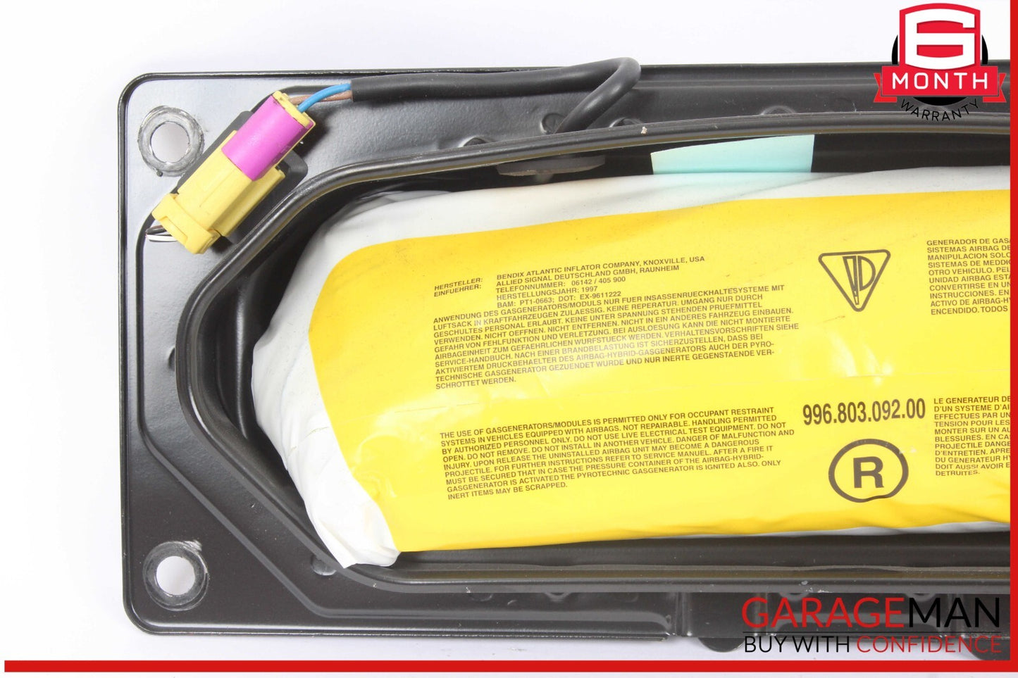 97-04 Porsche 911 996 Boxster 986 Front Right Passenger Side Door Airbag Air Bag