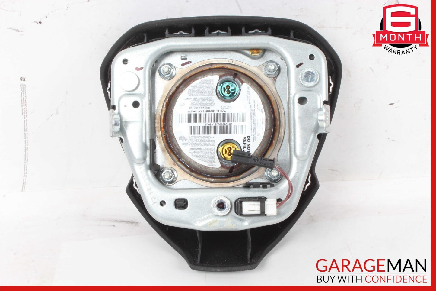 14-20 Maserati Ghibli Black Driver Column Steering Wheel Crash Airbag
