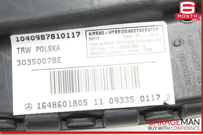 06-14 Mercedes W221 S63 AMG CL500 Front Right Side Seat SRS Airbag Air Bag OEM