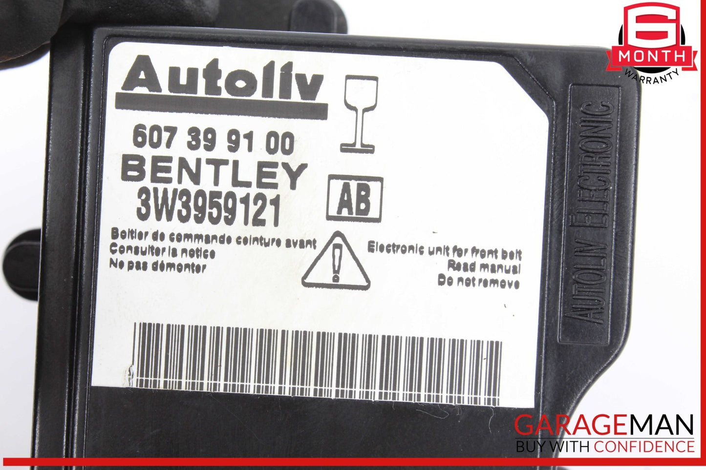 03-10 Bentley Continental GTC Safety Bag Sensor SRS Control Module OEM