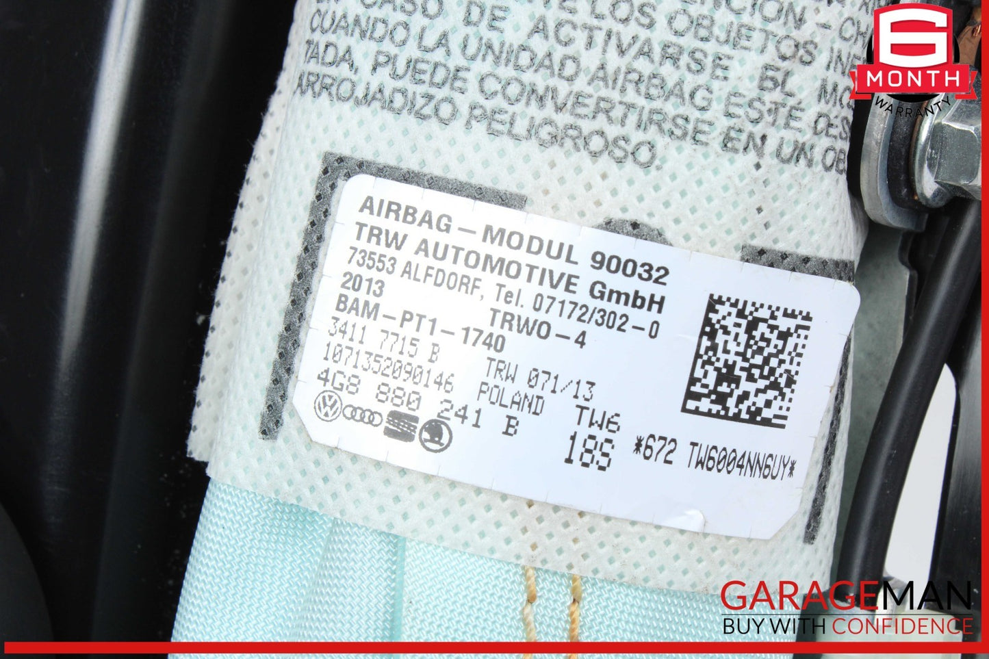 12-18 Audi A7 S7 Front Left Driver Side Seat Airbag Air Bag 4G8880241B OEM