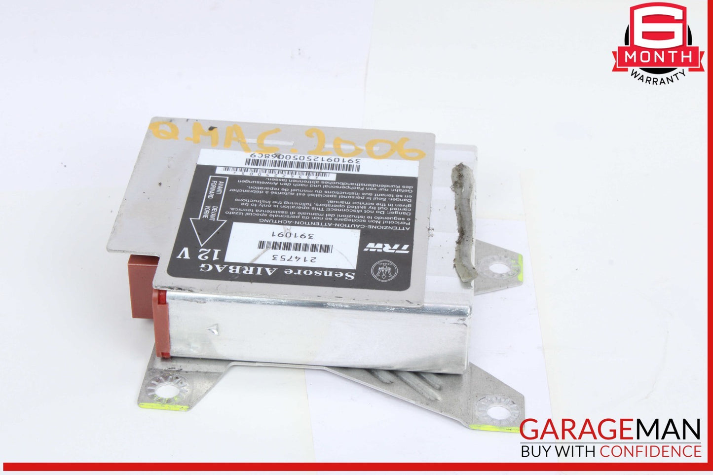 03-13 Maserati Quattroporte M139 Airbag Air Bag SRS Control Module Unit OEM