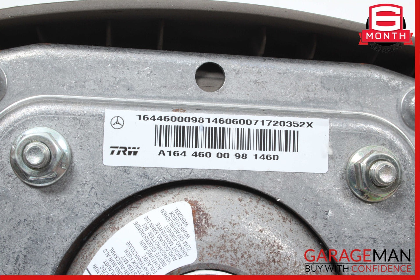 06-08 Mercedes ML350 GL450 R350 R550 Driver Steering Wheel Airbag Air Bag Beige