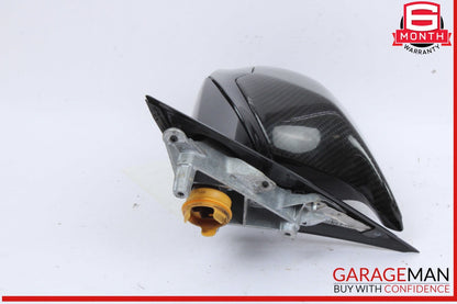 12-19 BMW M3 320i 330i Front Right Side View Door Mirror Black OEM