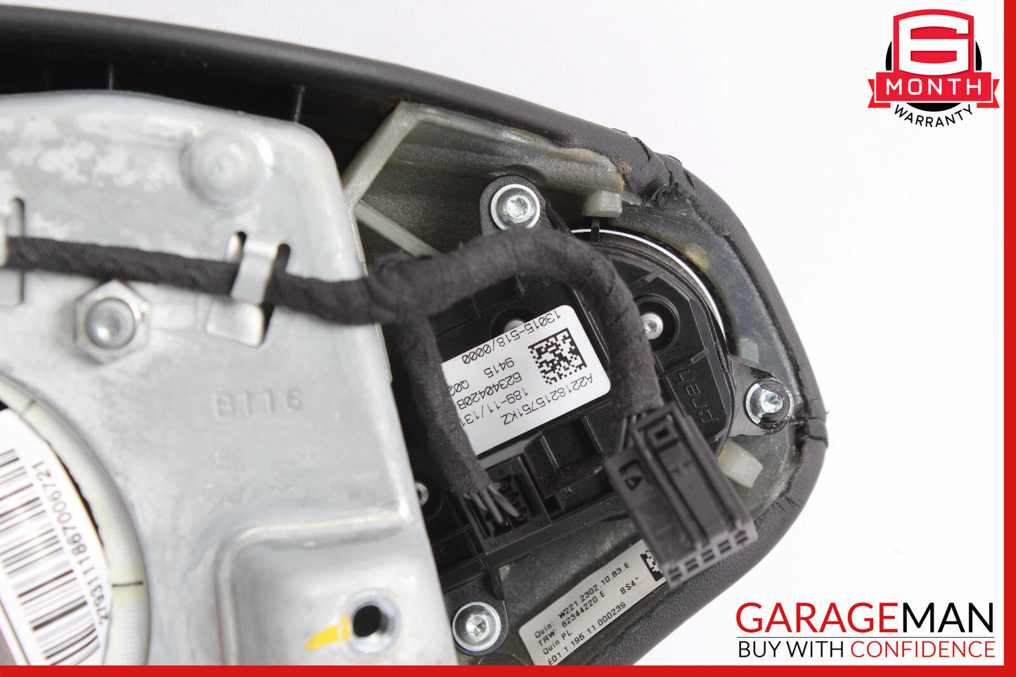10-14 Mercedes W221 S500 S550 CL550 Steering Wheel Airbag Air Bag Assy Black