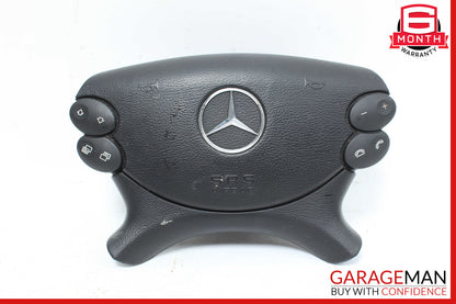 03-12 Mercedes W211 E550 CLK500 Steering Wheel Airbag Air Bag Black OEM
