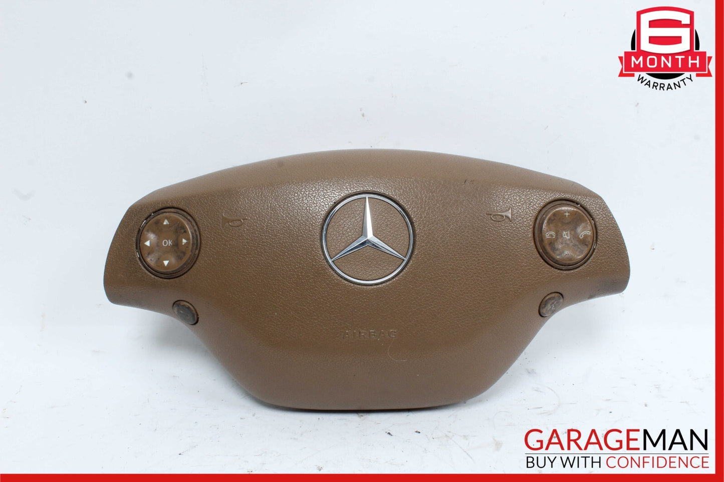 07-10 Mercedes W221 S550 CL600 Steering Wheel Airbag Air Bag Assembly Brown OEM