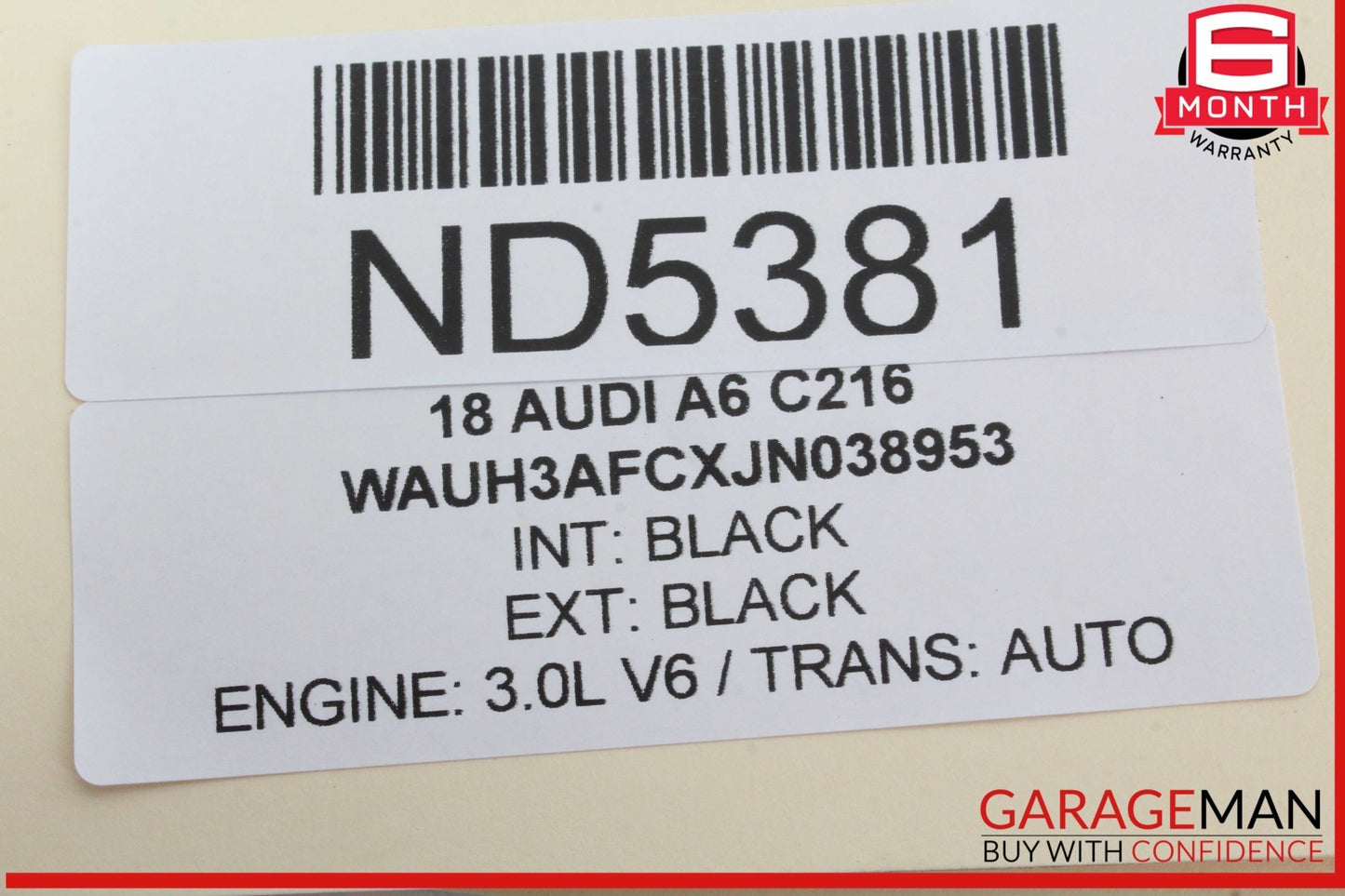 12-18 Audi A6 A7 Front Right Passenger Side Dash Dashboard Knee Air Bag Airbag