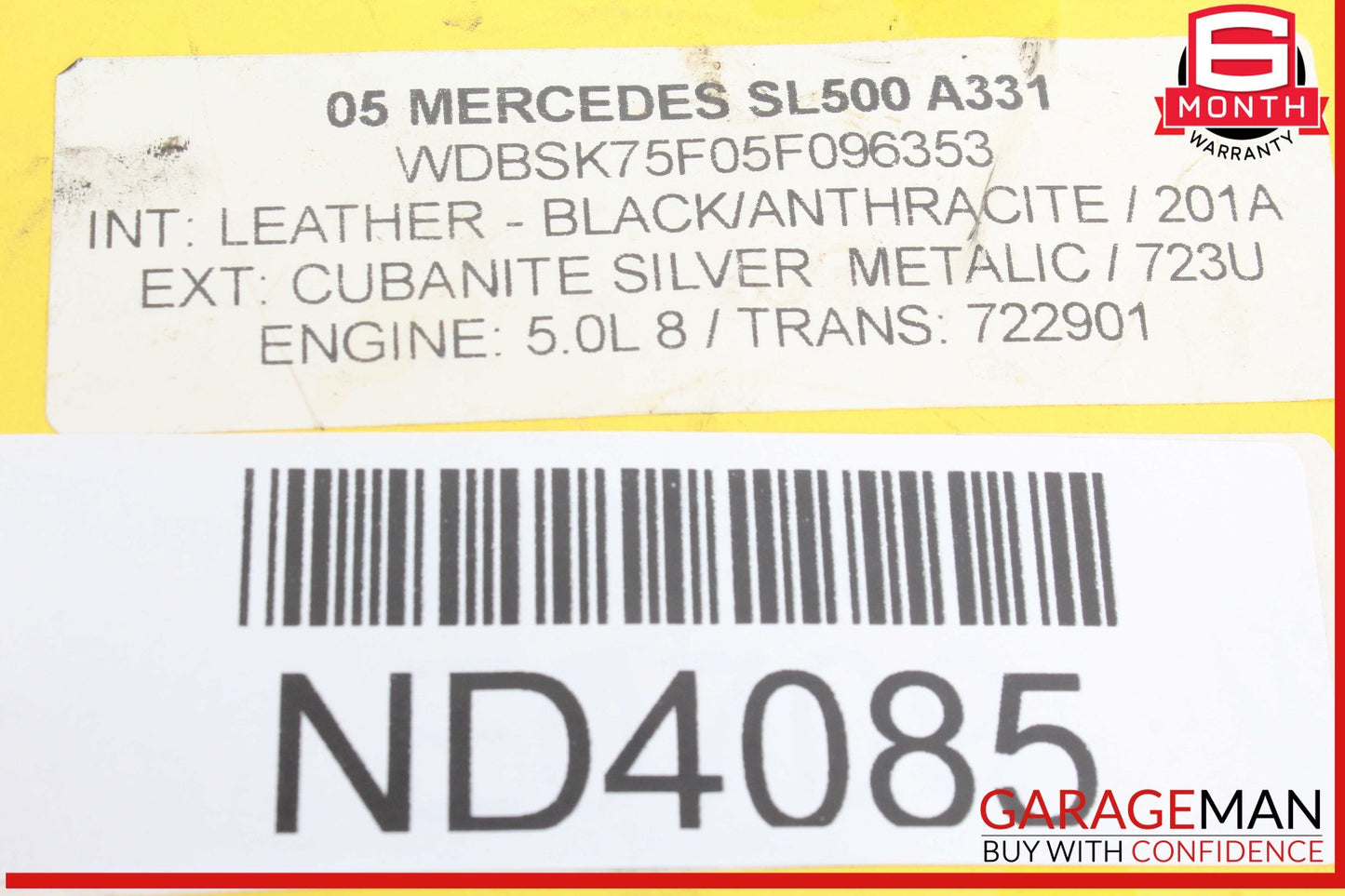 03-12 Mercedes W209 CLK320 E350 SL500 Steering Wheel Airbag Air Bag OEM