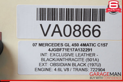 06-08 Mercedes X164 GL450 4MATIC Driver Side Steering Wheel Airbag Air Bag OEM