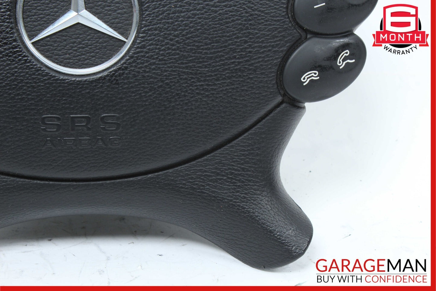 03-12 Mercedes R230 SL55 AMG CLS550 Steering Wheel Airbag Air Bag Black OEM