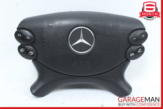 03-12 Mercedes R230 SL55 AMG CLS550 Steering Wheel Airbag Air Bag Black OEM
