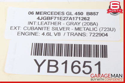 06-08 Mercedes W164 ML350 GL450 Driver Steering Wheel Airbag Air Bag OEM