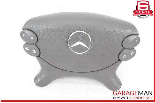 03-12 Mercedes W211 E350 Front Left Side Steering Wheel Airbag Air Bag Gray OEM