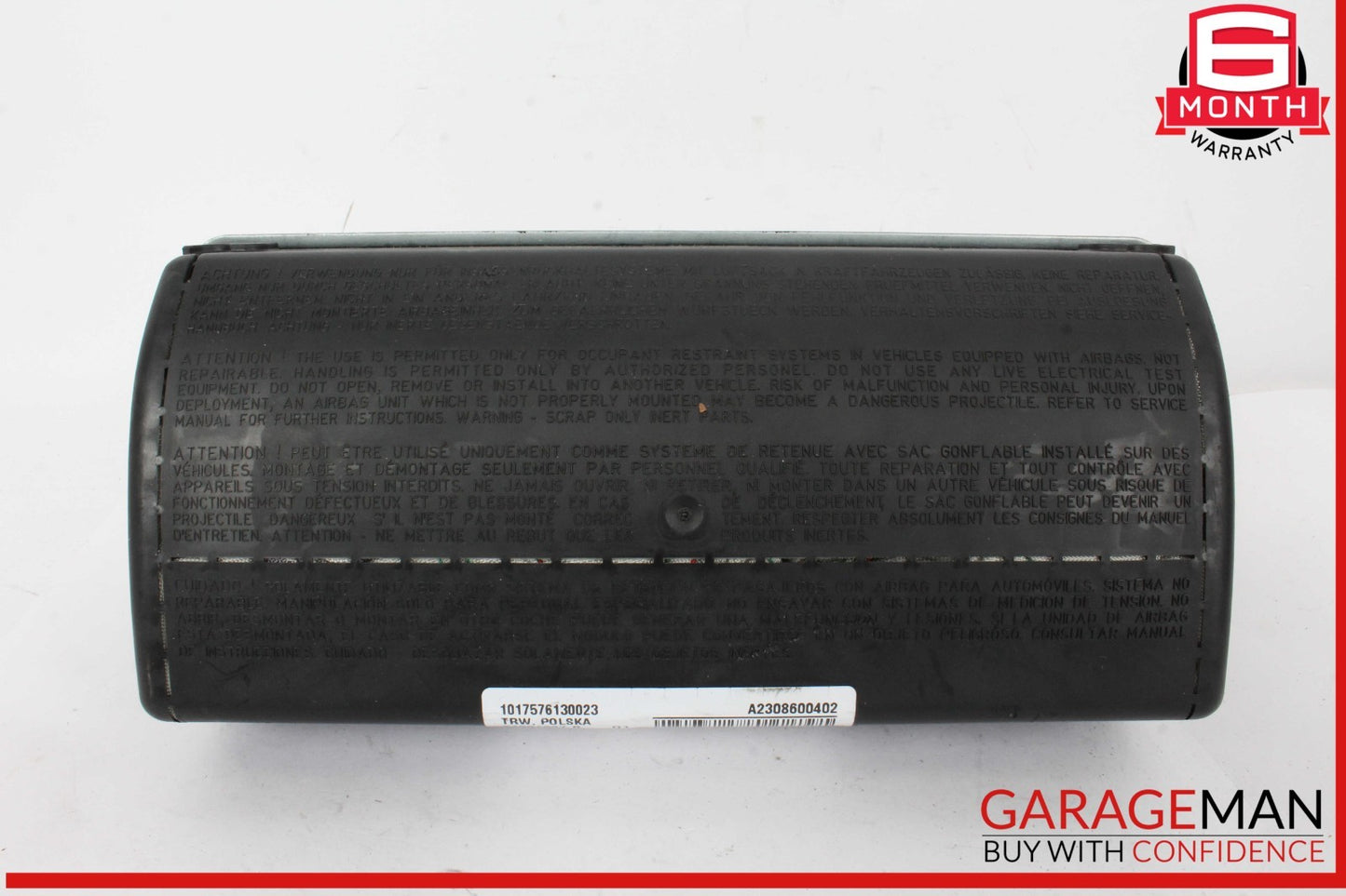03-12 Mercedes R230 SL550 SL500 SL65 Front Right Side Dash Airbag Air Bag OEM