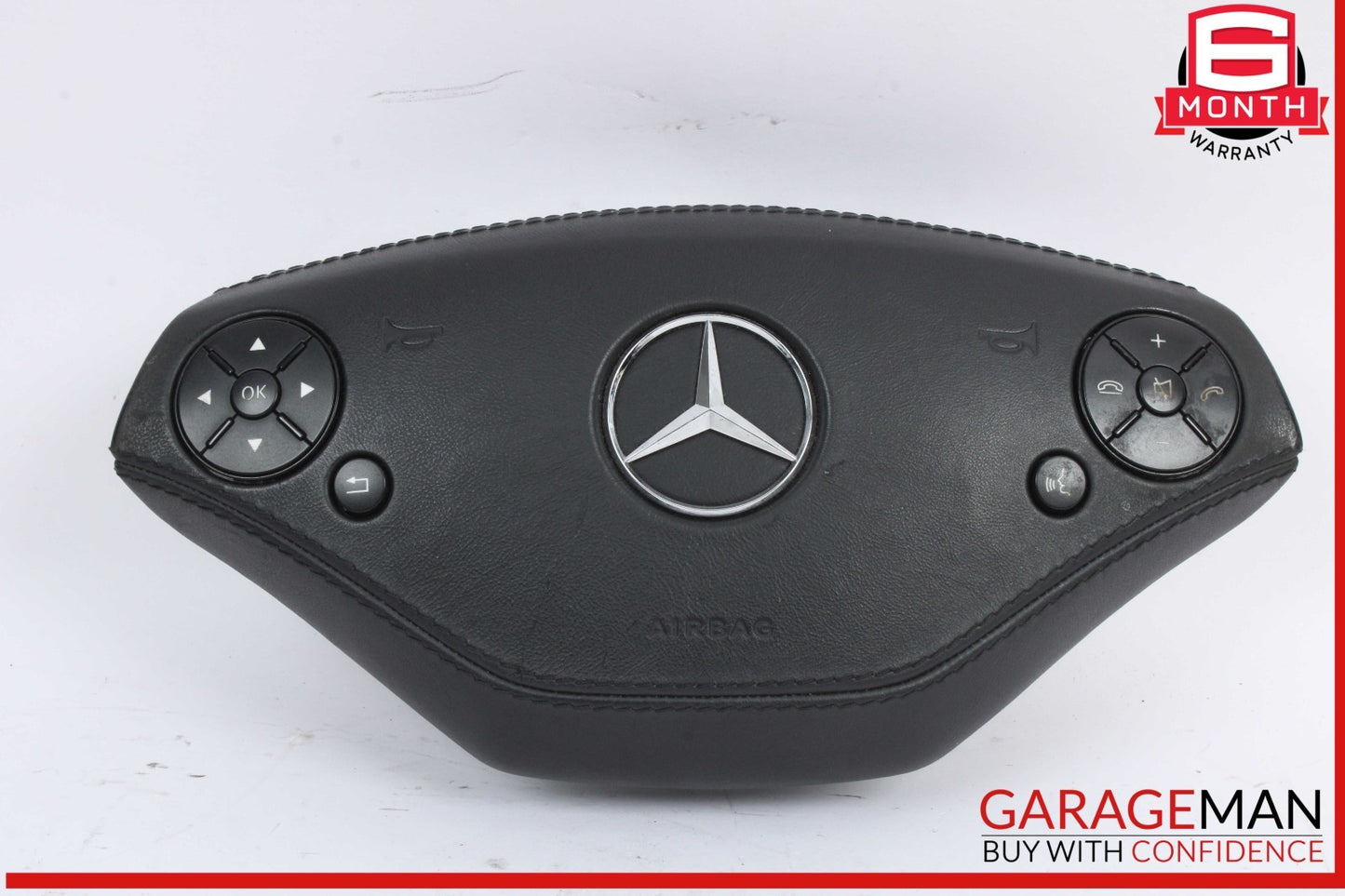 10-14 Mercedes W221 S550 CL550 Steering Wheel Airbag Air Bag Black OEM