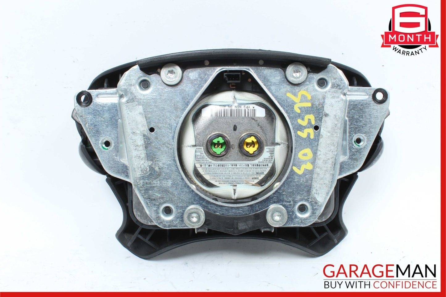 03-12 Mercedes R230 SL55 AMG CLS550 Steering Wheel Airbag Air Bag Black OEM