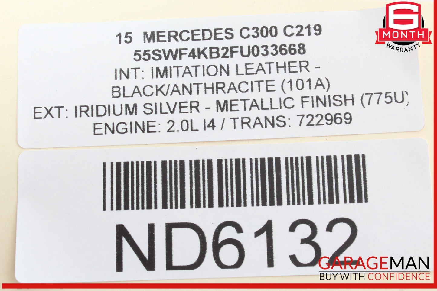 15-20 Mercedes W205 C300 Front Left Side Exterior Door Handle Keyless Go OEM