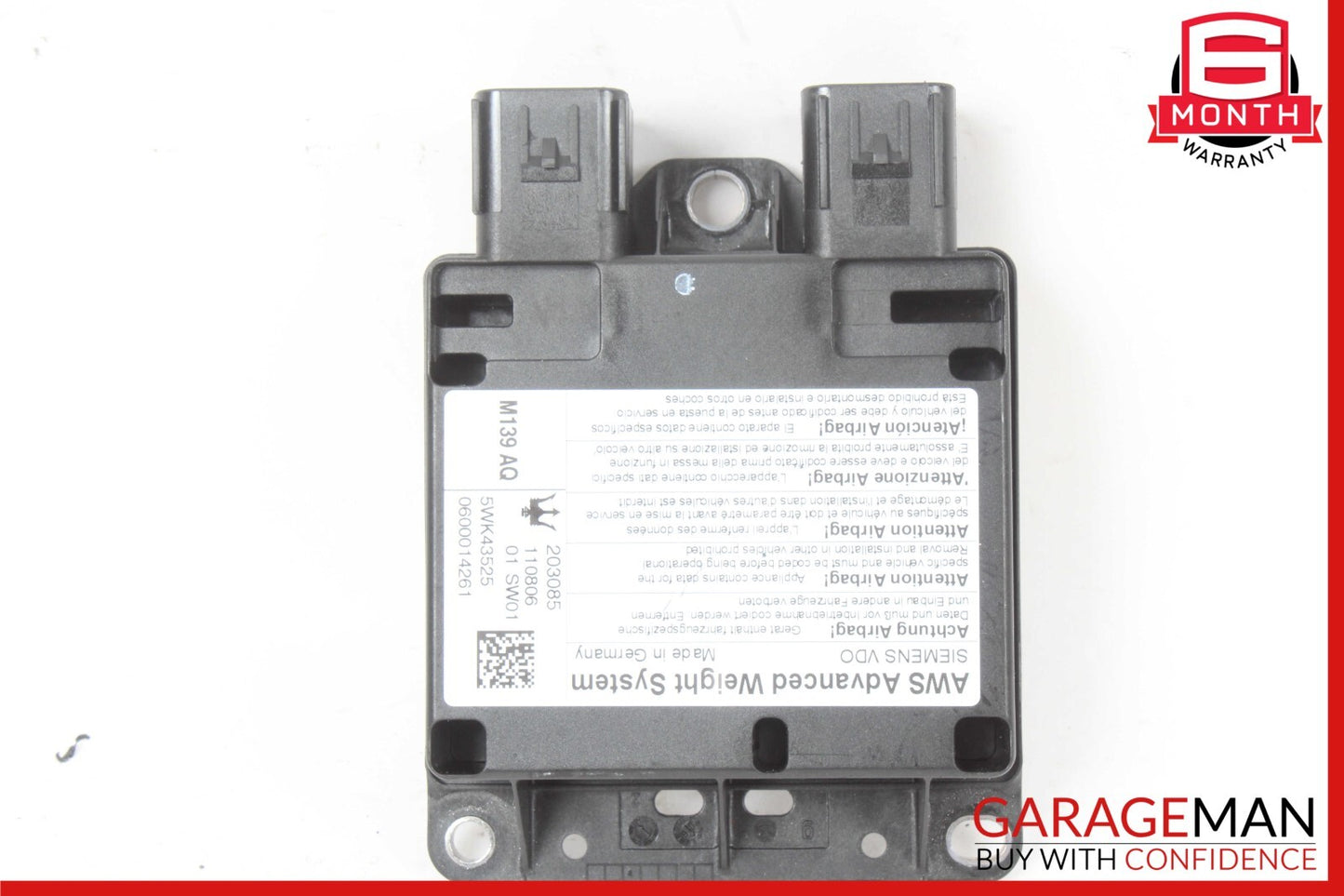 03-08 Maserati Quattroporte M139 AWS Advanced Weight System Control Module OEM