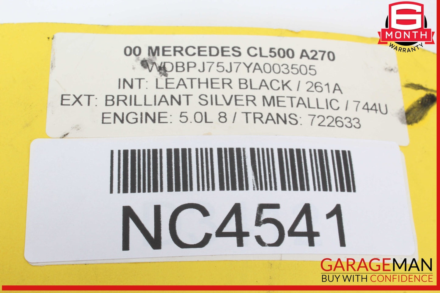 00-06 Mercedes W215 CL500 CL55 AMG Steering Wheel Air Bag Airbag SRS OEM