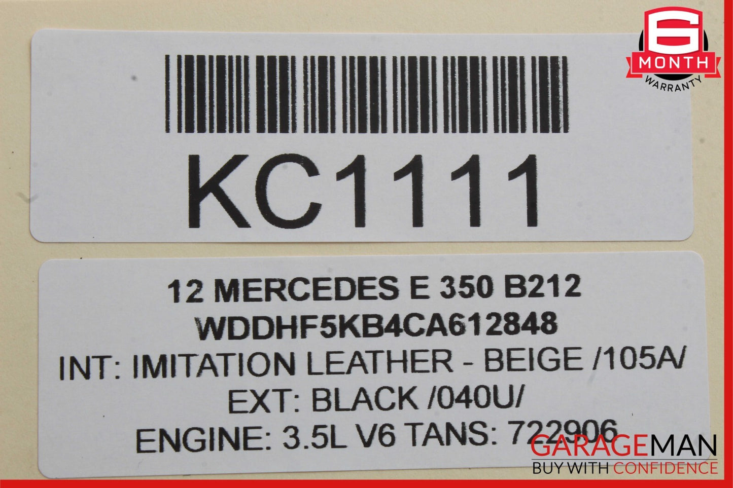 10-18 Mercedes W212 E350 CLS550 Front Right Side Seat Airbag Air Bag OEM