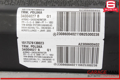 03-12 Mercedes R230 SL550 SL500 SL65 Front Right Side Dash Airbag Air Bag OEM