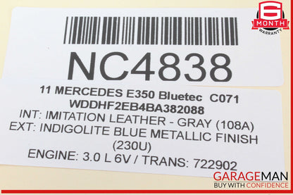 10-13 Mercedes W212 E350 Bluetec Front Right Dashboard Dash Airbag Air Bag OEM