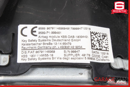 14-20 Maserati Ghibli Black Driver Column Steering Wheel Crash Airbag