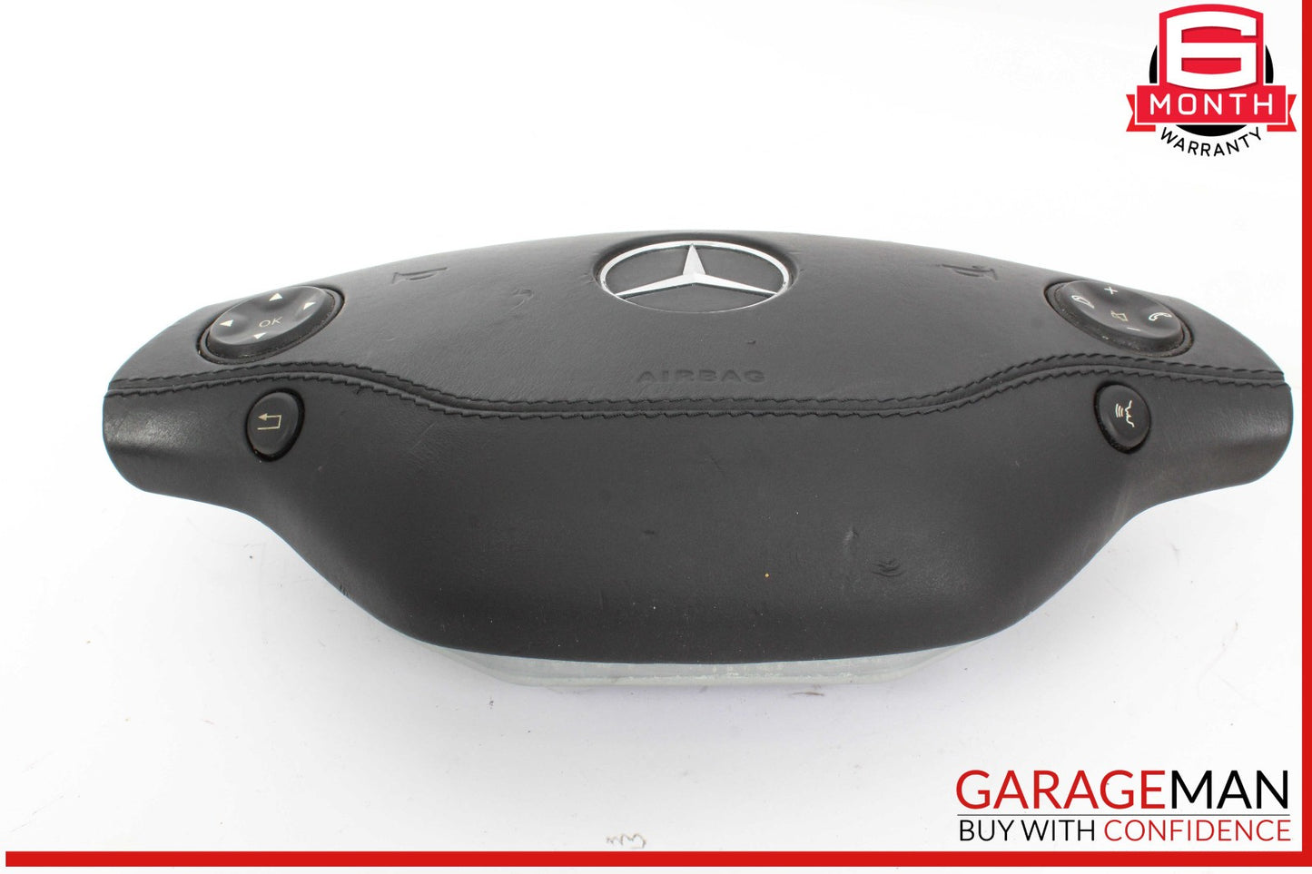 07-10 Mercedes W221 S450 S550 CL500 CL550 Steering Wheel Airbag Air Bag Black