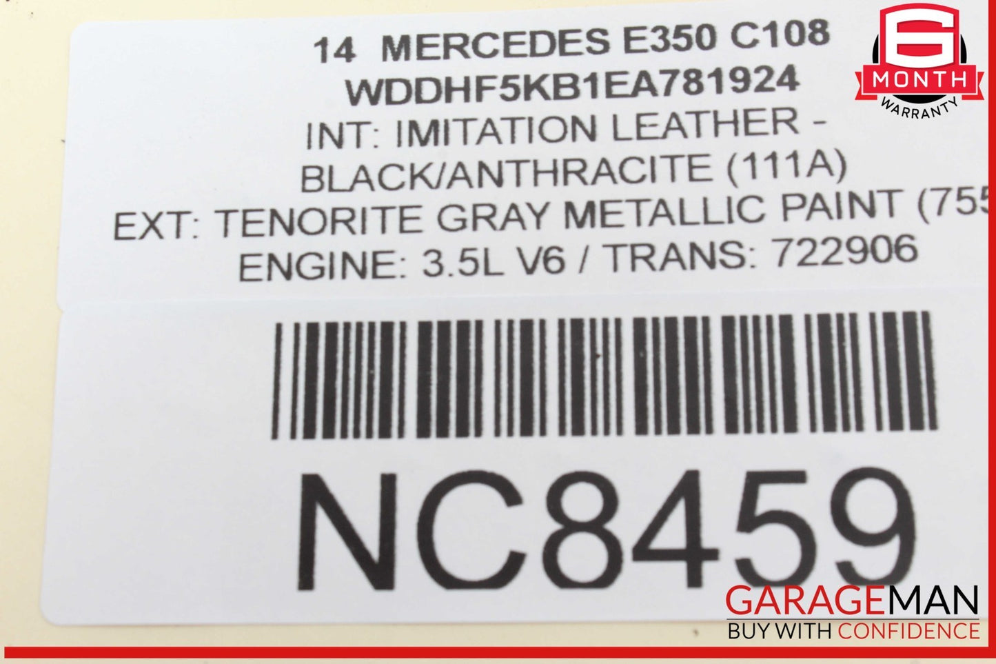 10-18 Mercedes W212 E350 CLS350 Front Right Side Seat Side Airbag Air Bag OEM
