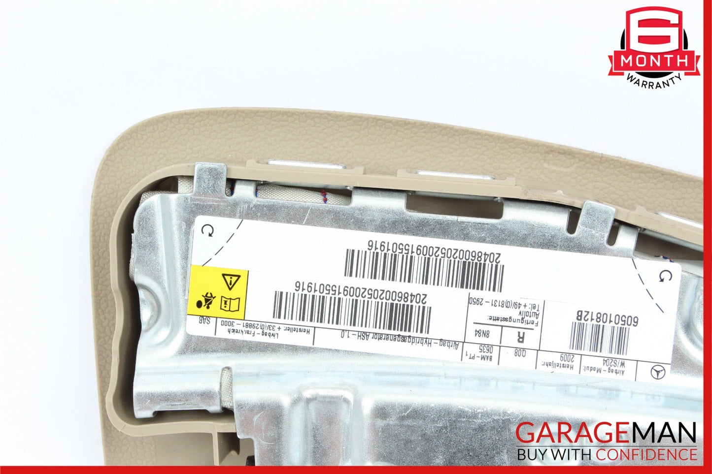 08-15 Mercedes W204 C350 GLK350 Front Right Side Seat Airbag Air Bag SRS Beige