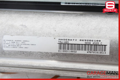 03-08 Maserati Quattroporte M139 Right Side Dashboard Panel Airbag w/ Cover OEM