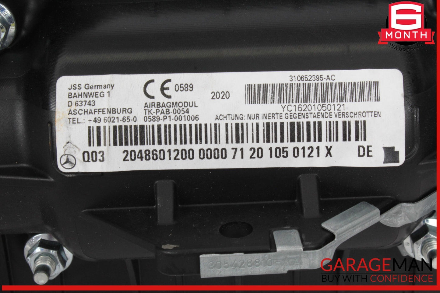 08-15 Mercedes W204 C250 C300 Front Right Passenger Side Dash Airbag