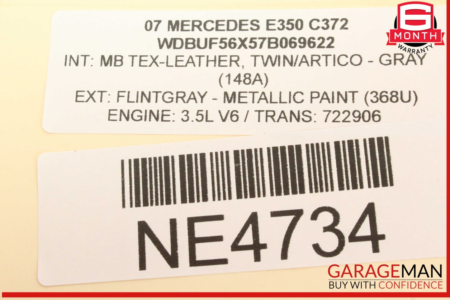 03-12 Mercedes W211 E350 Front Left Side Steering Wheel Airbag Air Bag Gray OEM