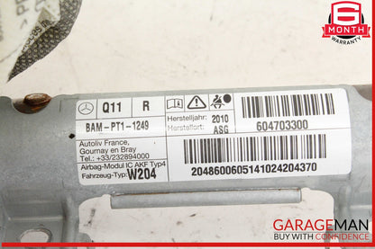 08-14 Mercedes W204 C300 C250 Right Side Roof Curtain Airbag Air Bag OEM